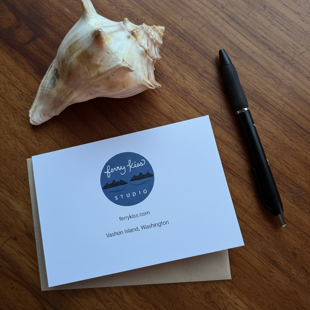 'Merci' thank you greeting card