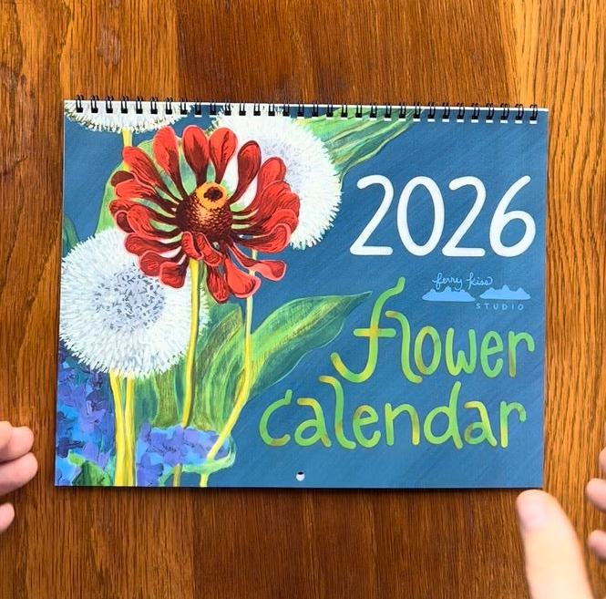 2026 Floral Art Calendar — Pacific Northwest Botanical Paintings