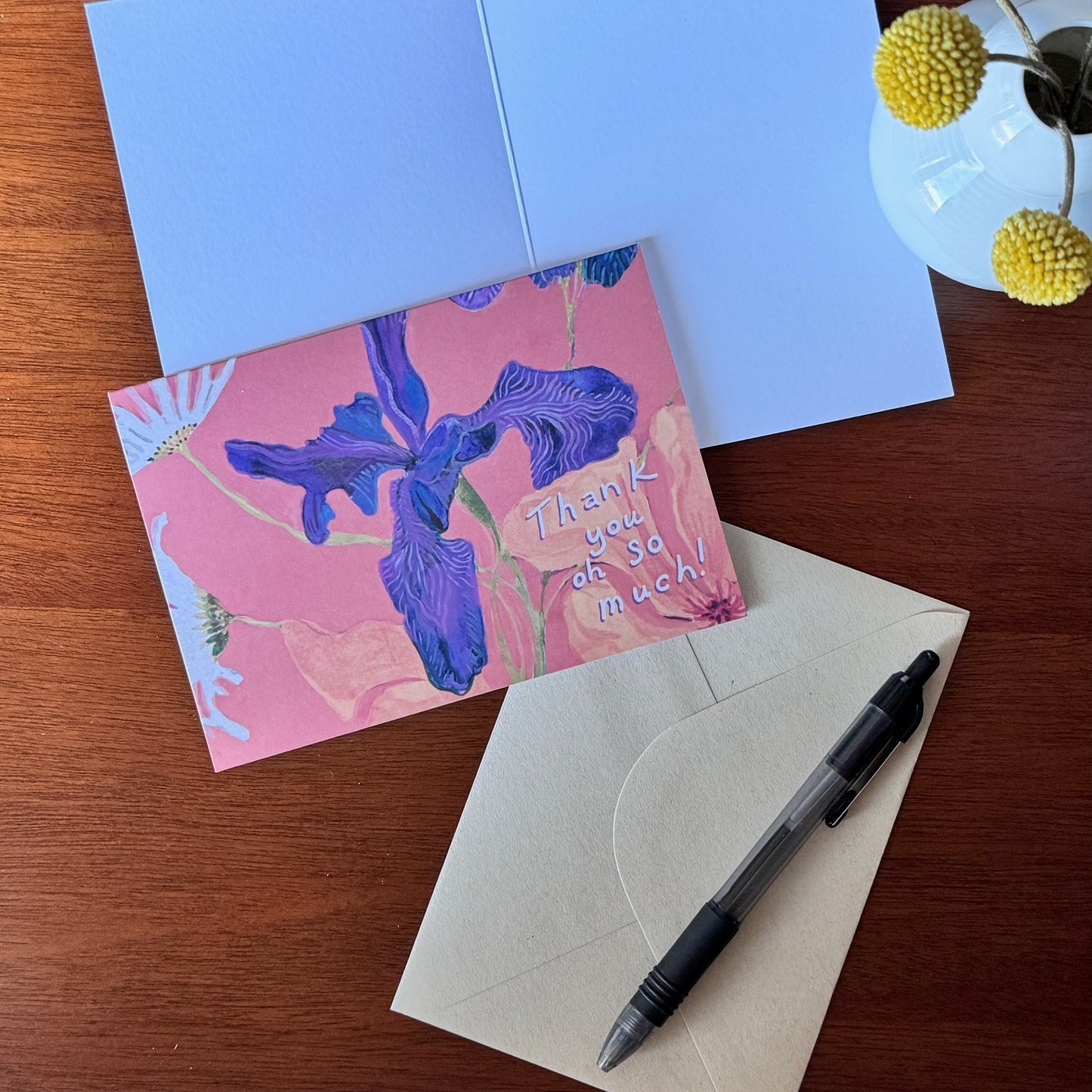 'Thank you oh so much' greeting card