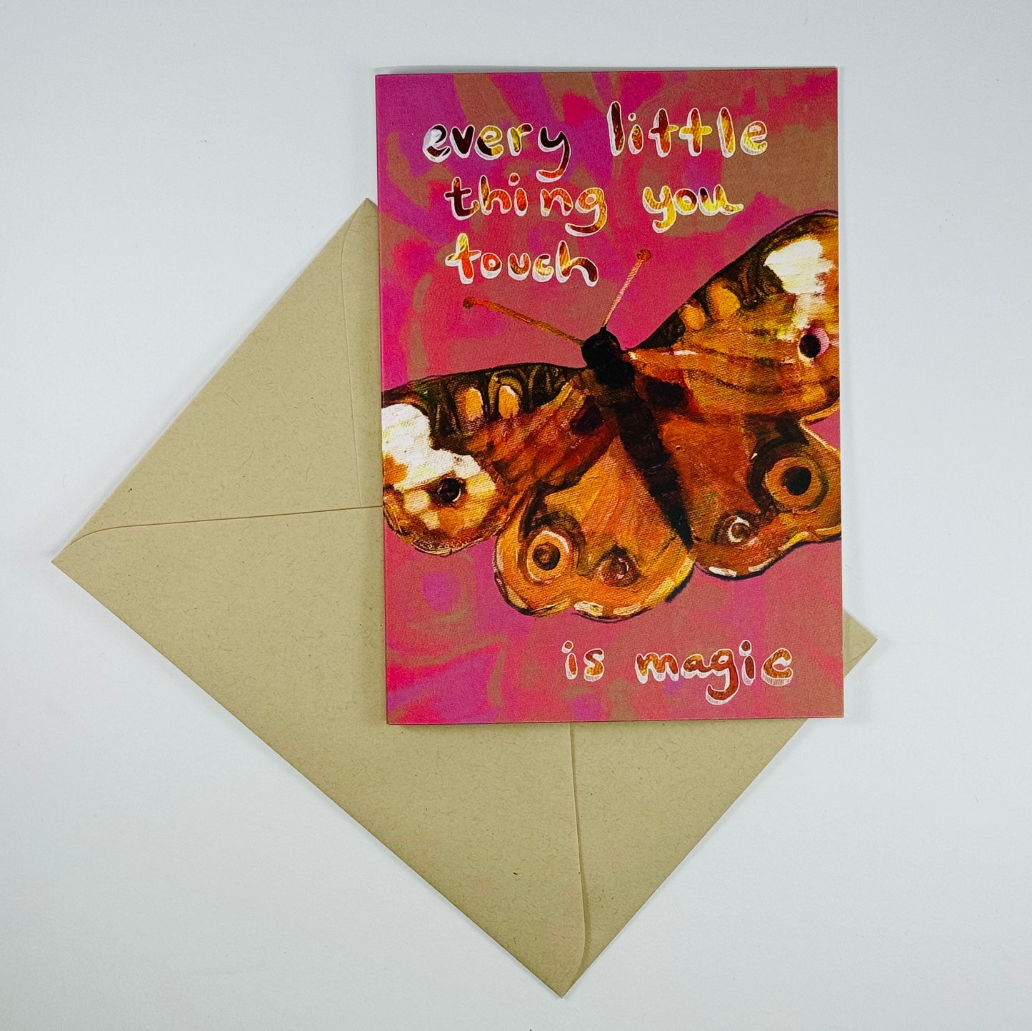 'Every Little Thing you Touch is Magic' (moth) greeting card