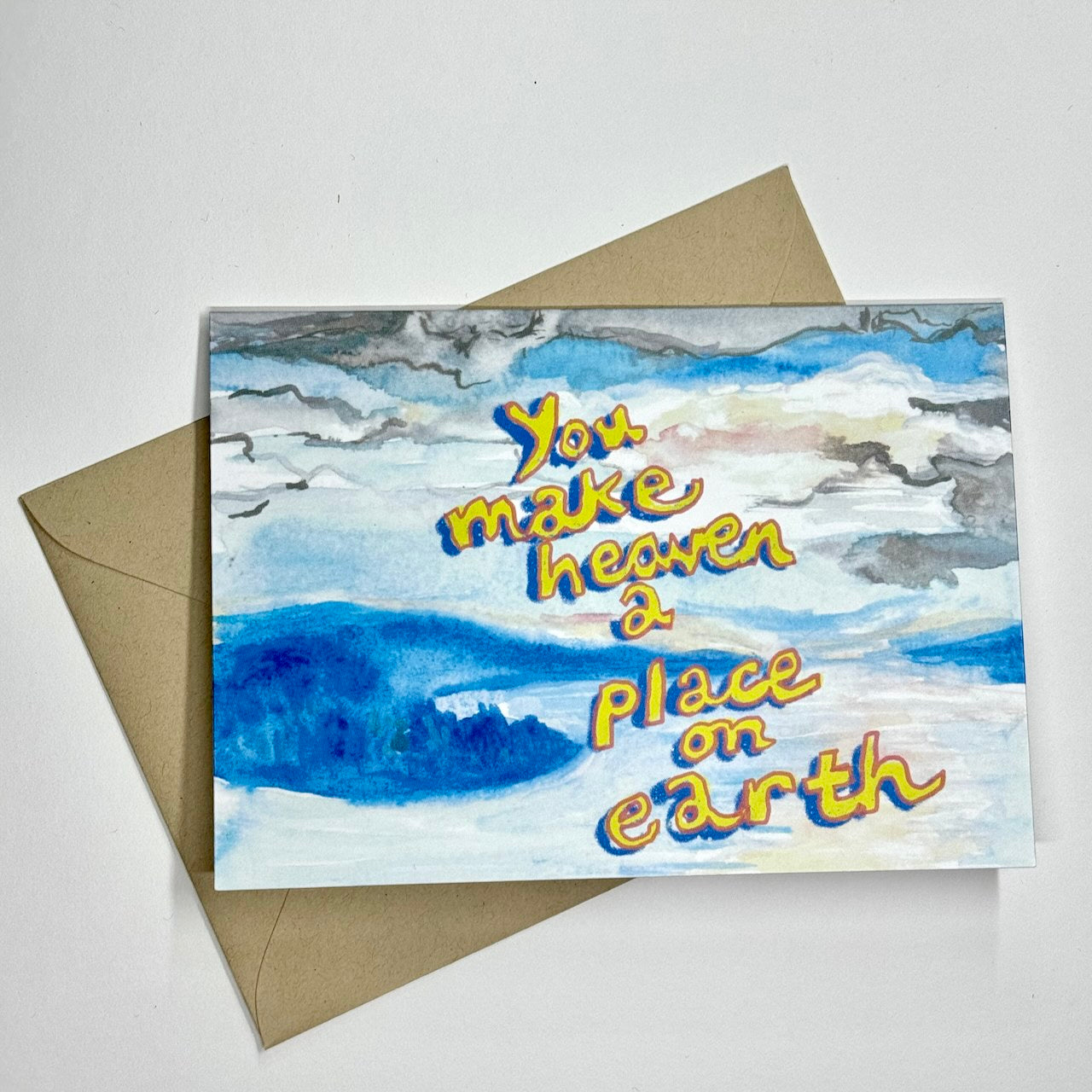 'You Make Heaven a Place on Earth' Puget Sound greeting card