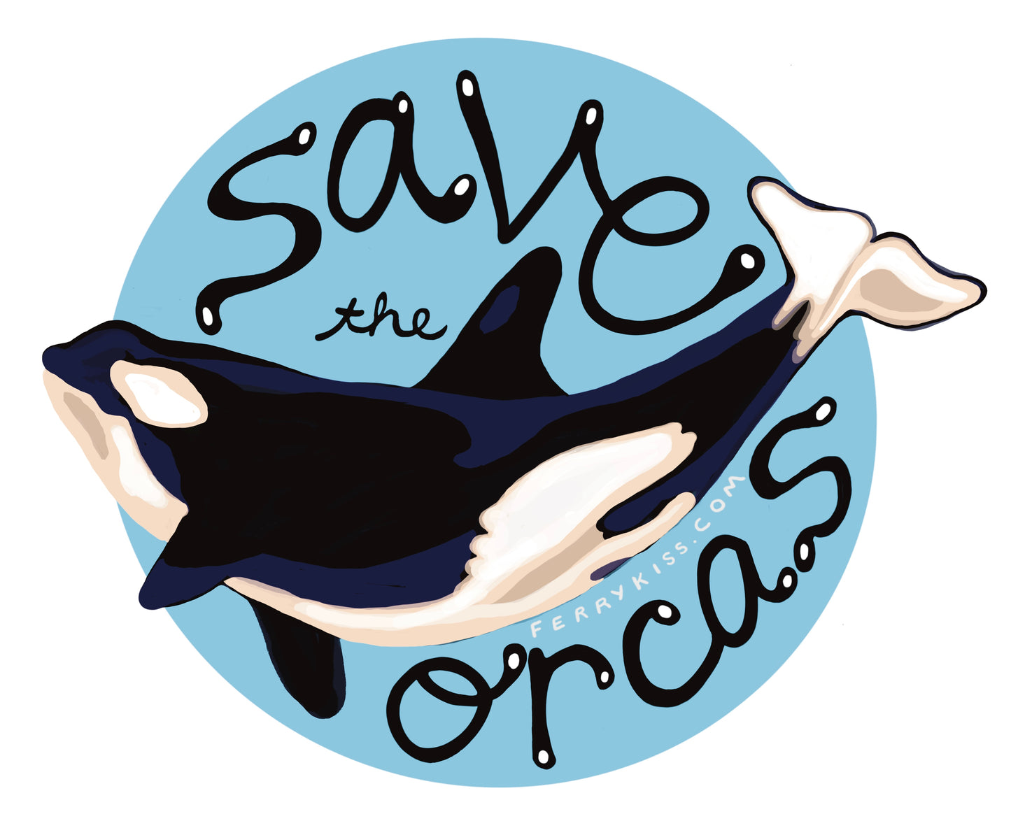 'Save the Orcas' Sticker