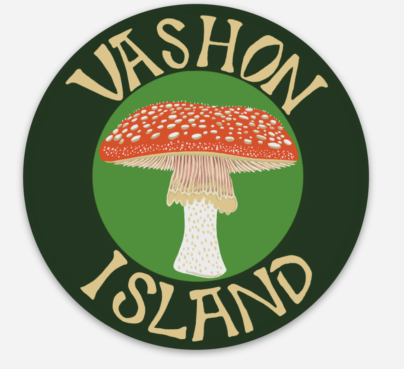 Vashon Island 'Mushroom' Sticker