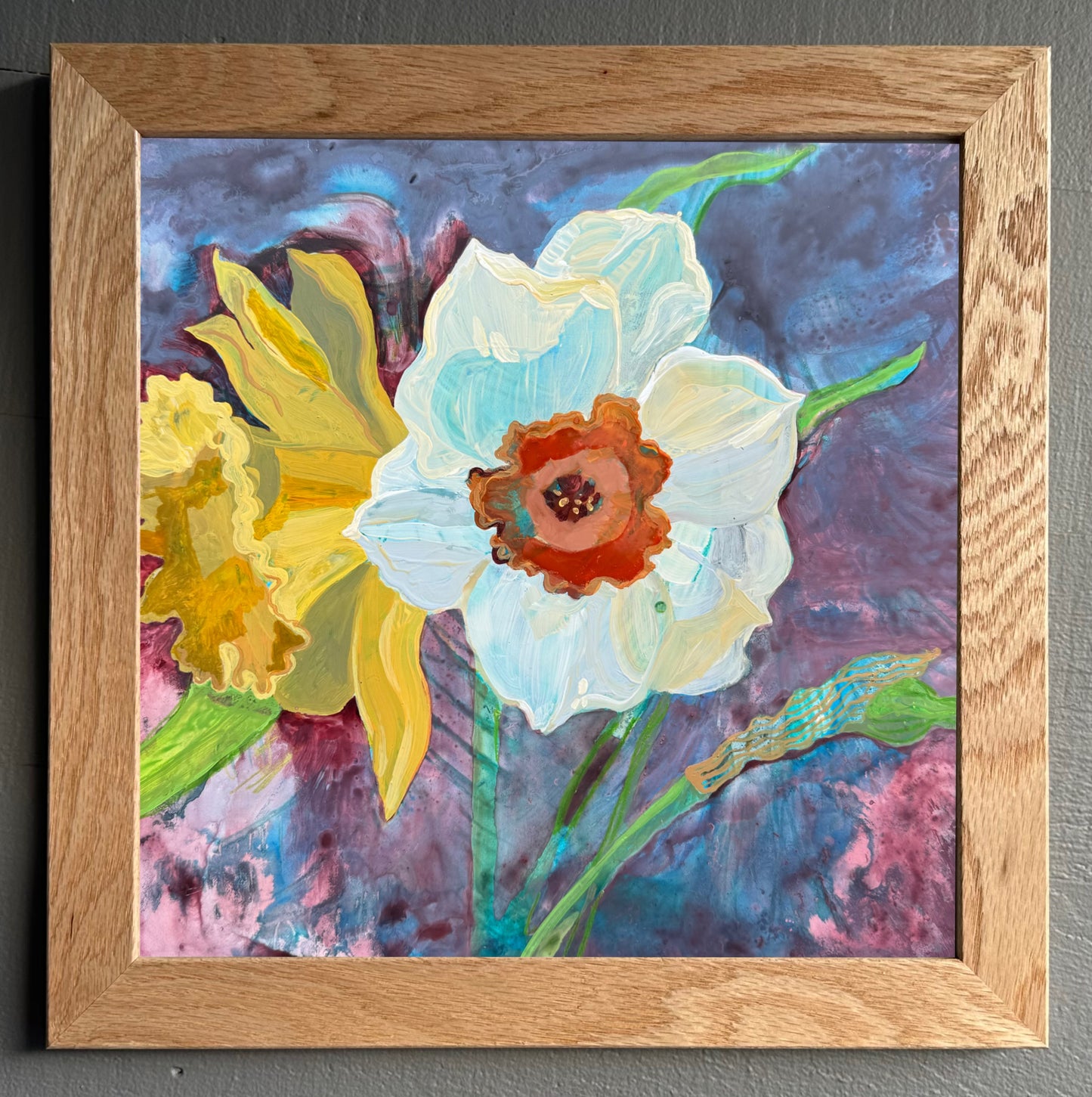 'Canary in a Coalmine' Framed Original Painting