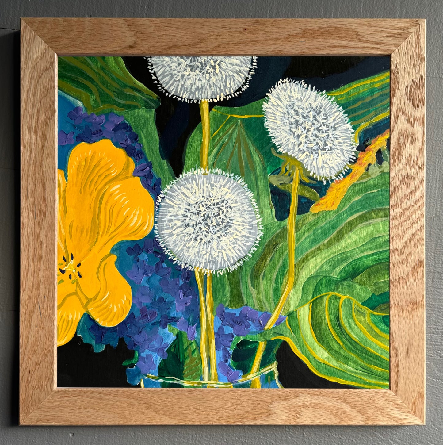 'Dandelions' Framed Original Painting