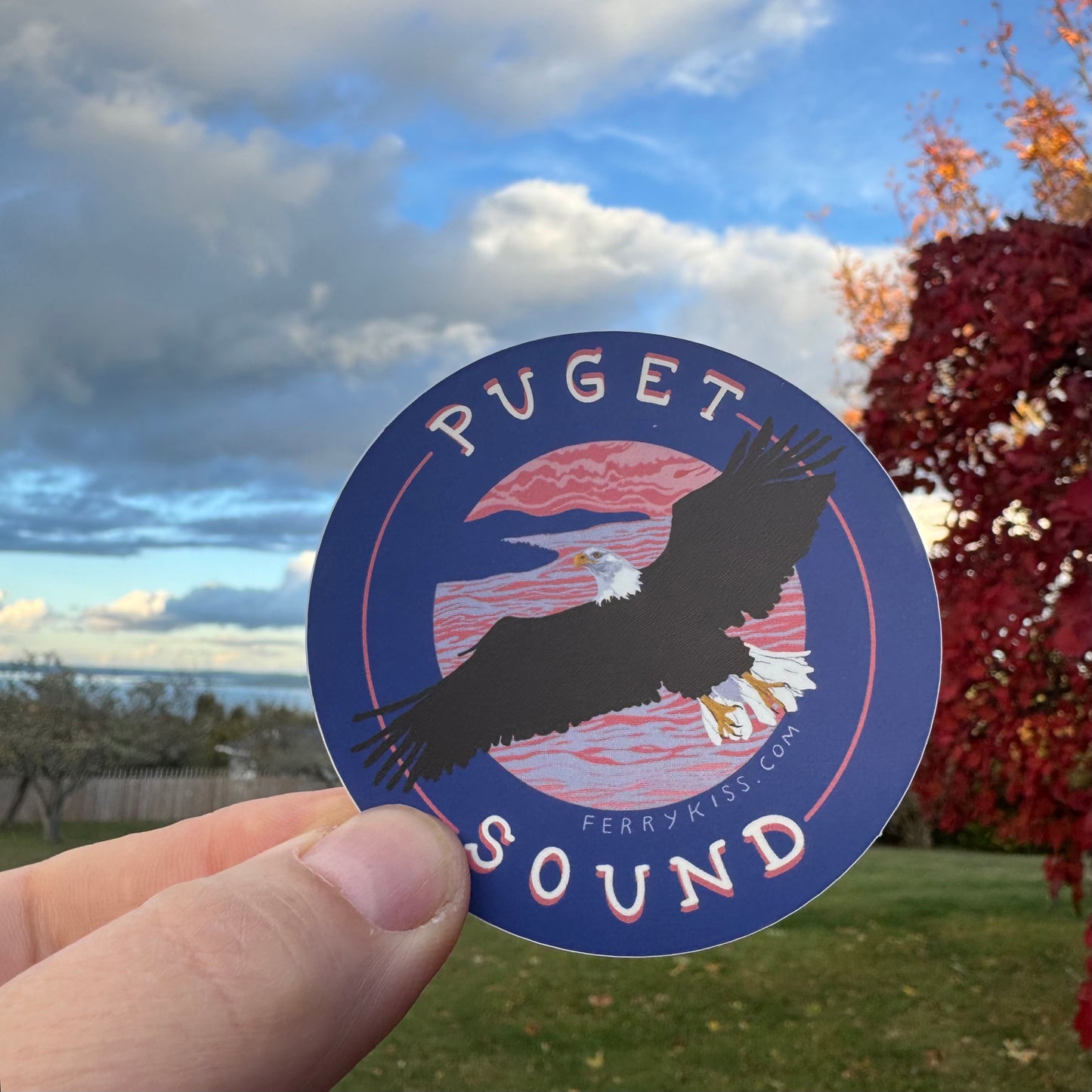 'Puget Sound' Bald Eagle Sticker