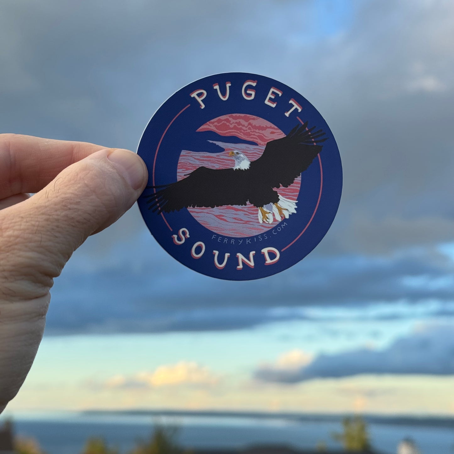 'Puget Sound' Bald Eagle Sticker
