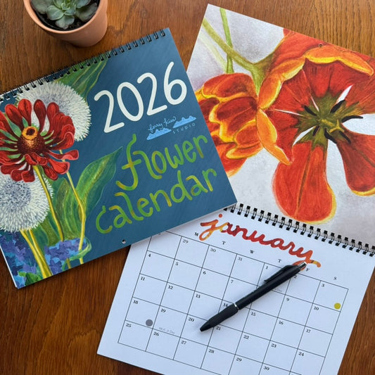 2026 Floral Art Calendar — Pacific Northwest Botanical Paintings