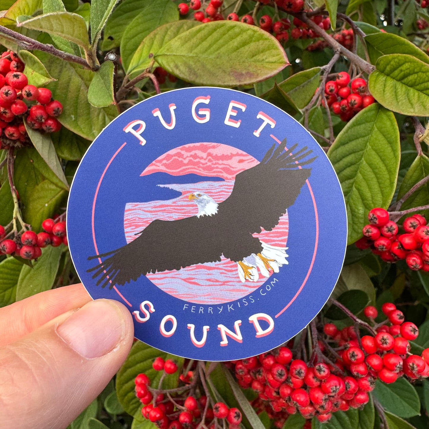 'Puget Sound' Bald Eagle Sticker
