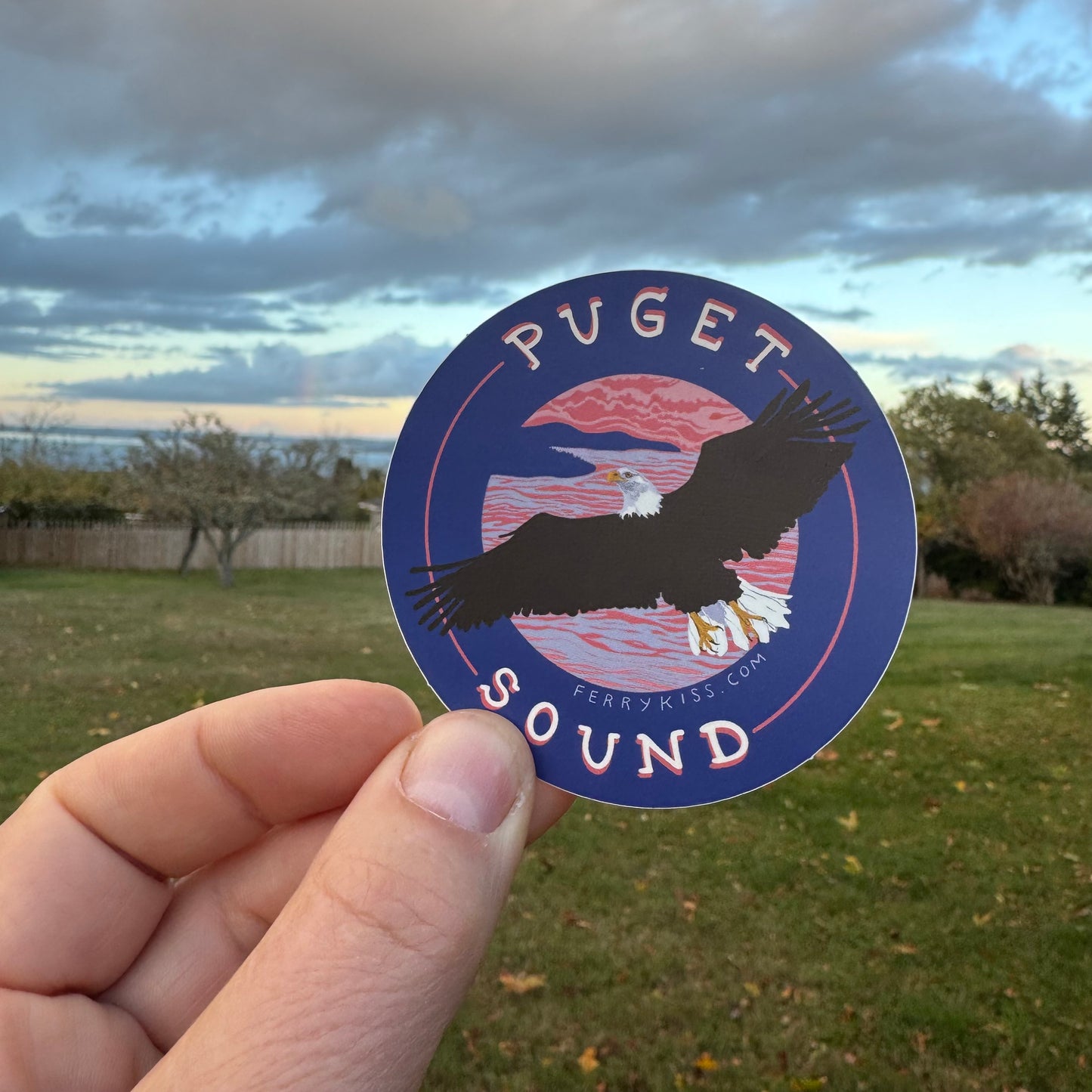 'Puget Sound' Bald Eagle Sticker