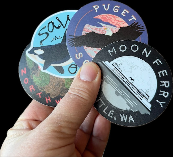 'Puget Sound' Bald Eagle Sticker