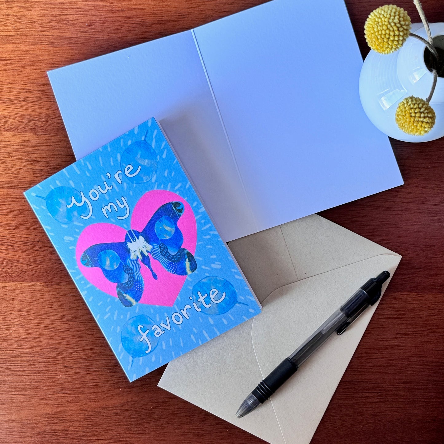You’re My Favorite – Butterfly Heart Card