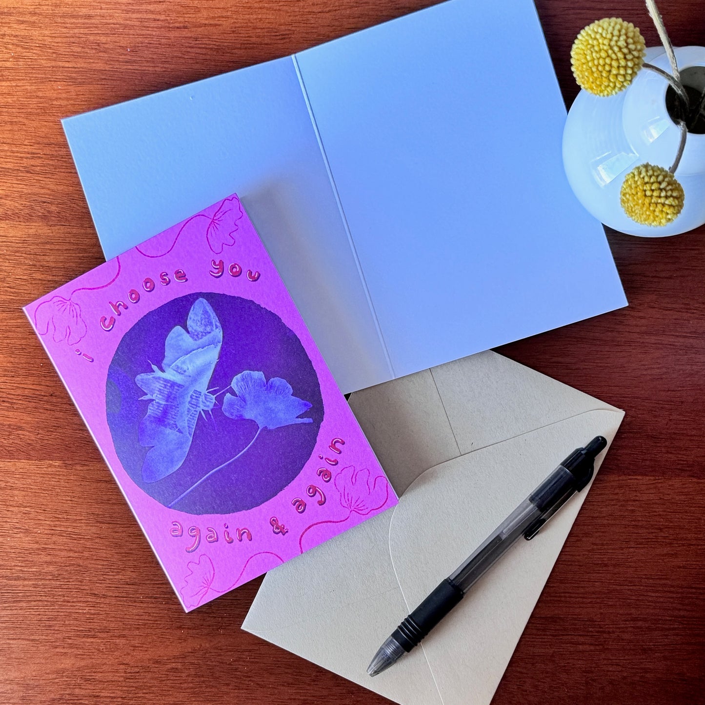 I Choose You Again & Again – Cyanotype Valentine