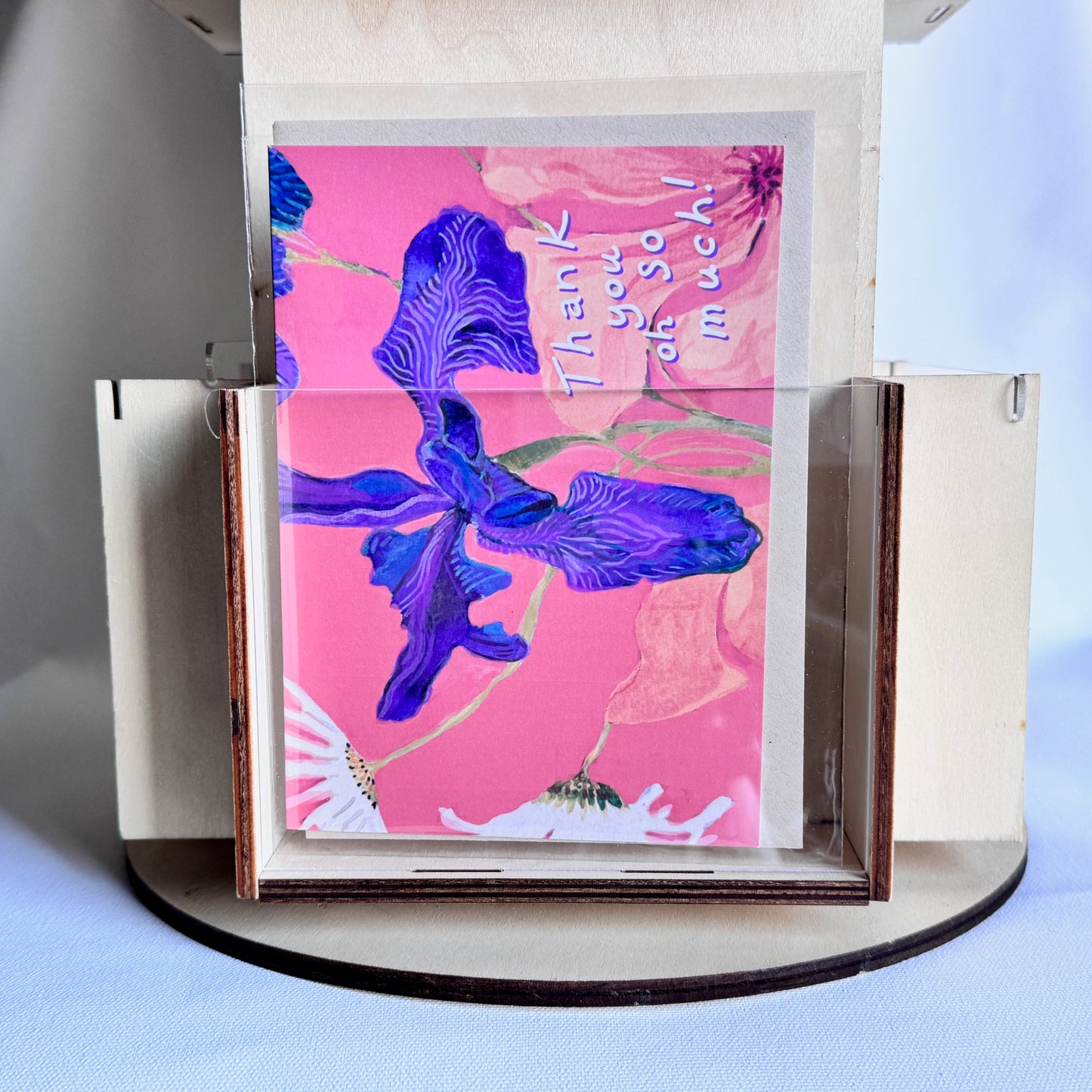 'Thank you oh so much' greeting card