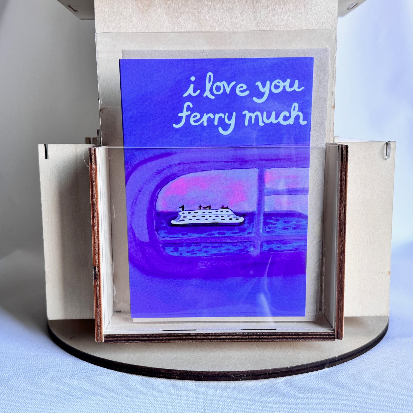 I Love You Ferry Much – Illustrated Love Card