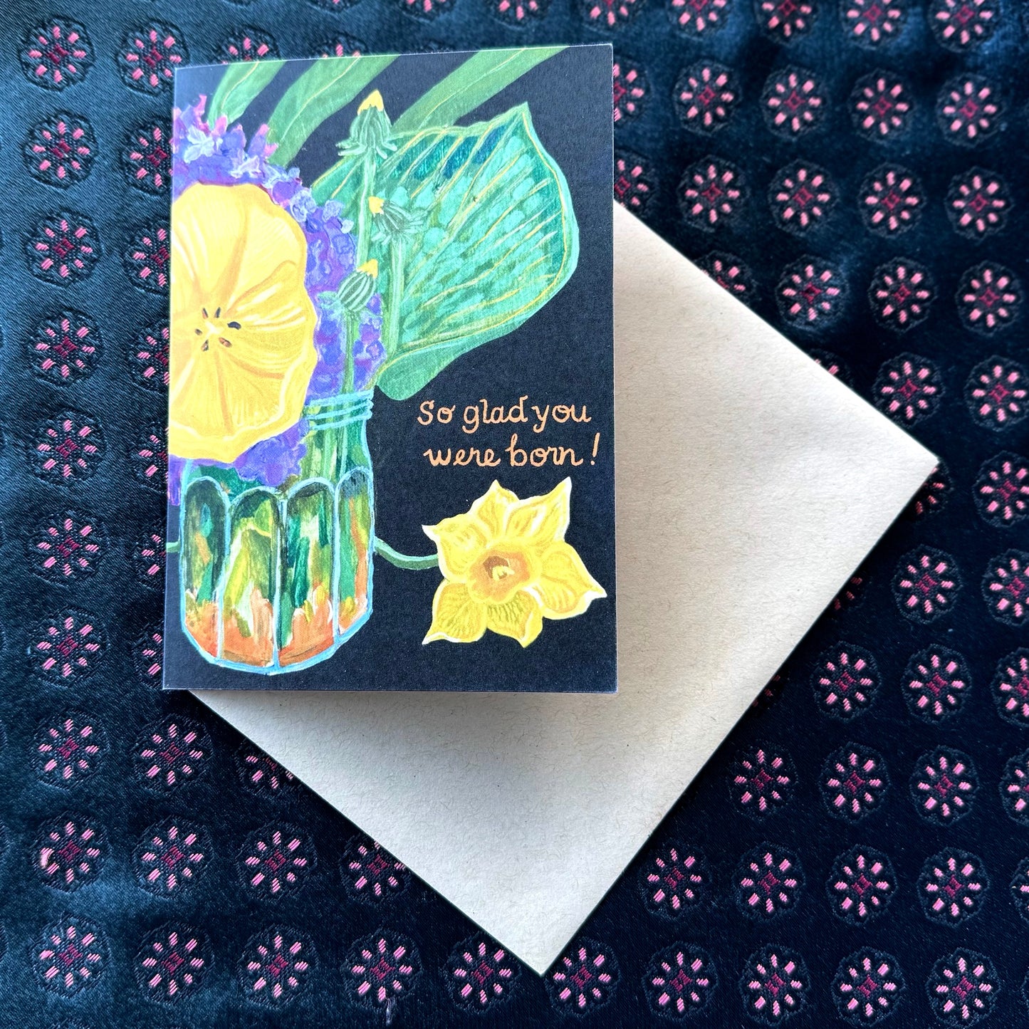 'So Glad you were born!' Birthday greeting card