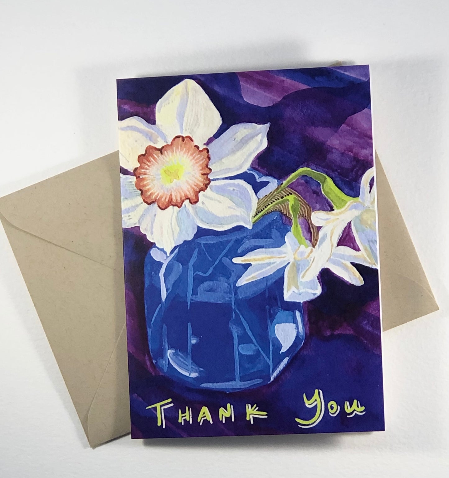 'Thank You' Daffodils greeting card