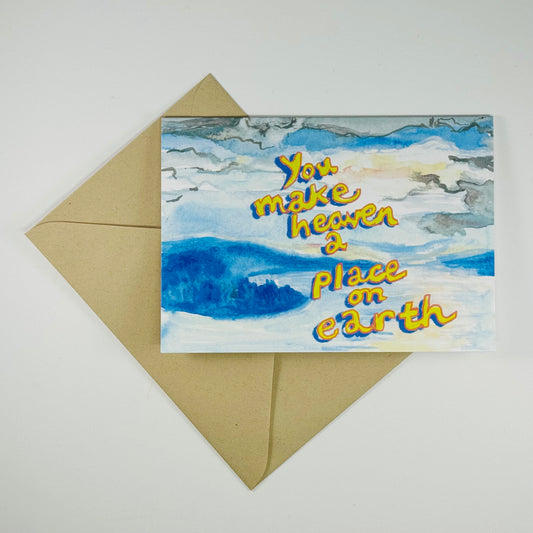 'You Make Heaven a Place on Earth' Puget Sound greeting card