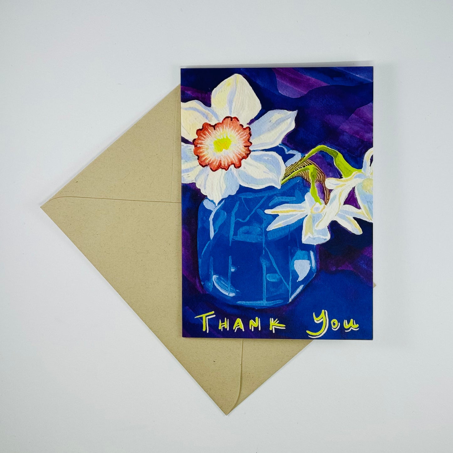 'Thank You' Daffodils greeting card