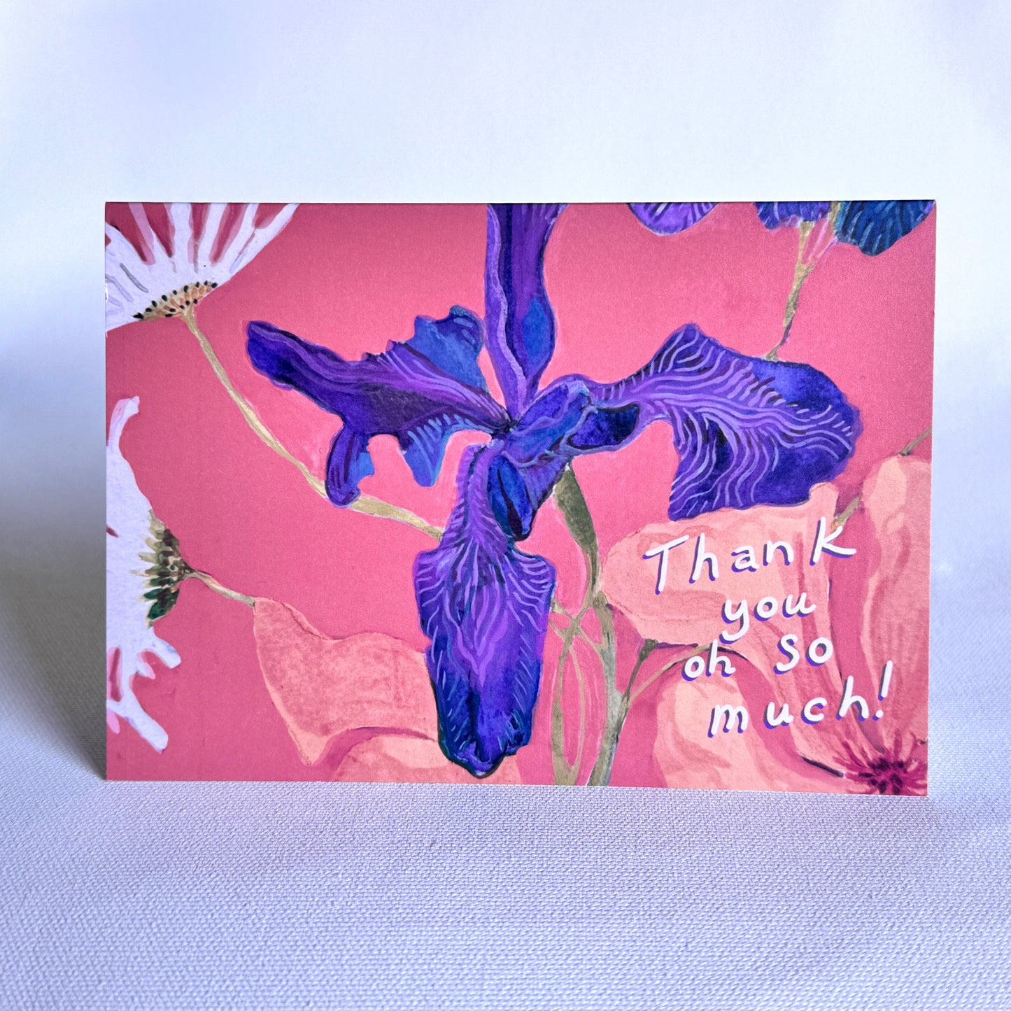 'Thank you oh so much' greeting card