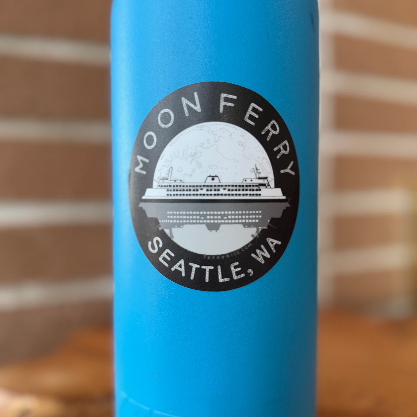 'Moon Ferry' Seattle, Washington Sticker