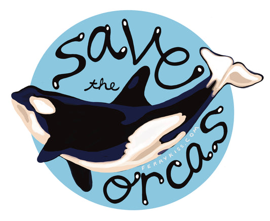 'Save the Orcas' Sticker