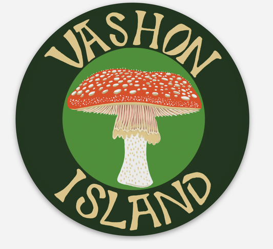 Vashon Island 'Mushroom' Sticker