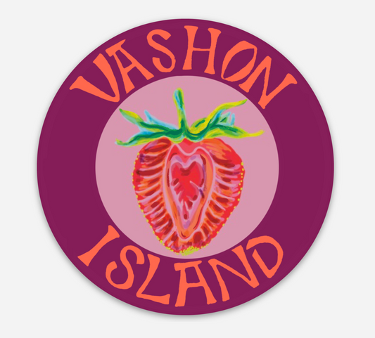 Vashon Island 'Strawberry' Sticker