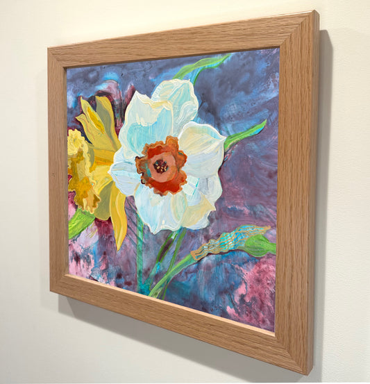 'Canary in a Coalmine' Framed Original Painting