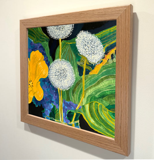 'Dandelions' Framed Original Painting