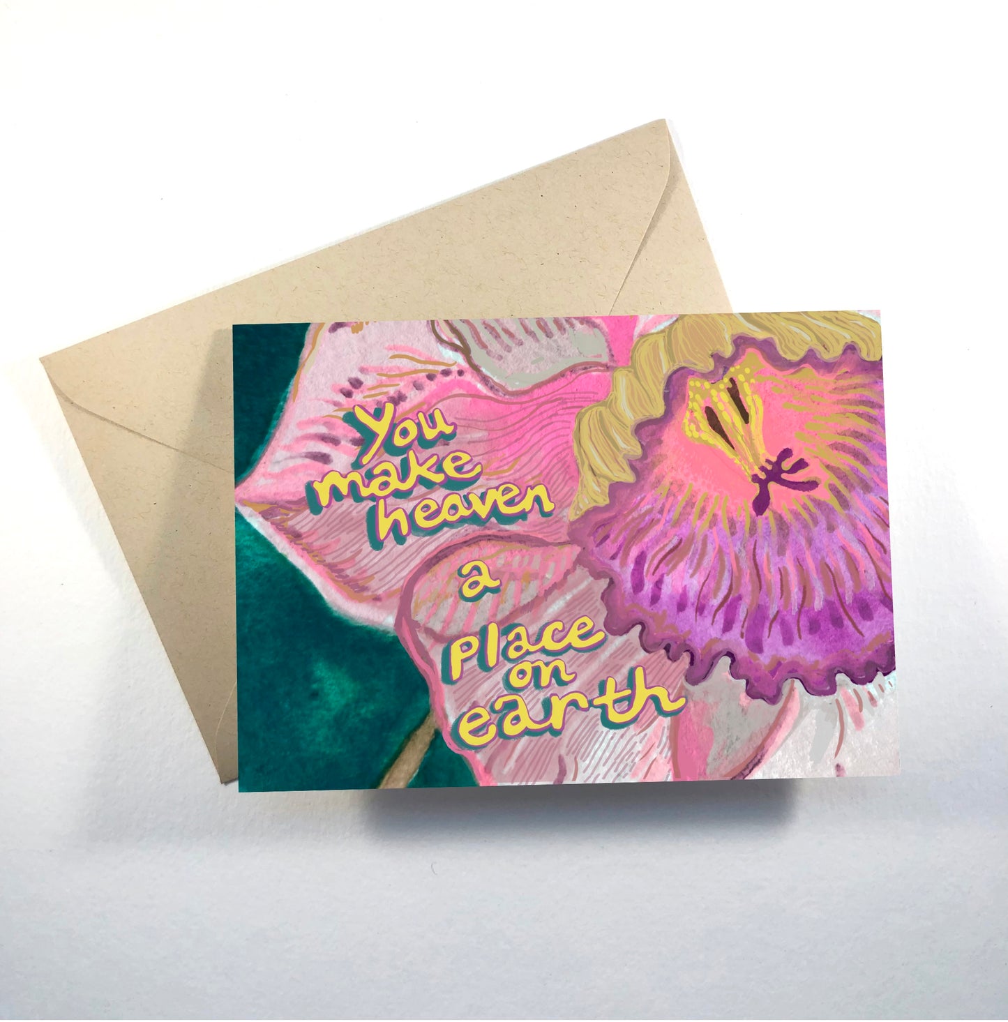 'You Make Heaven a Place on Earth'  greeting card
