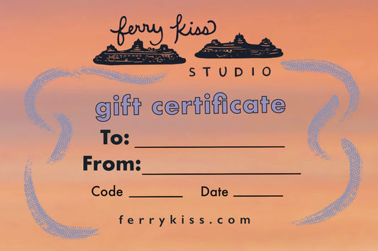 Ferry Kiss Studio gift card