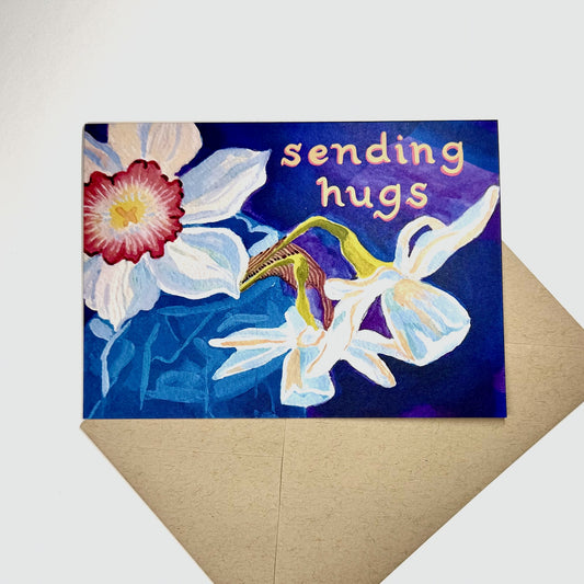 'Sending Hugs' greeting card